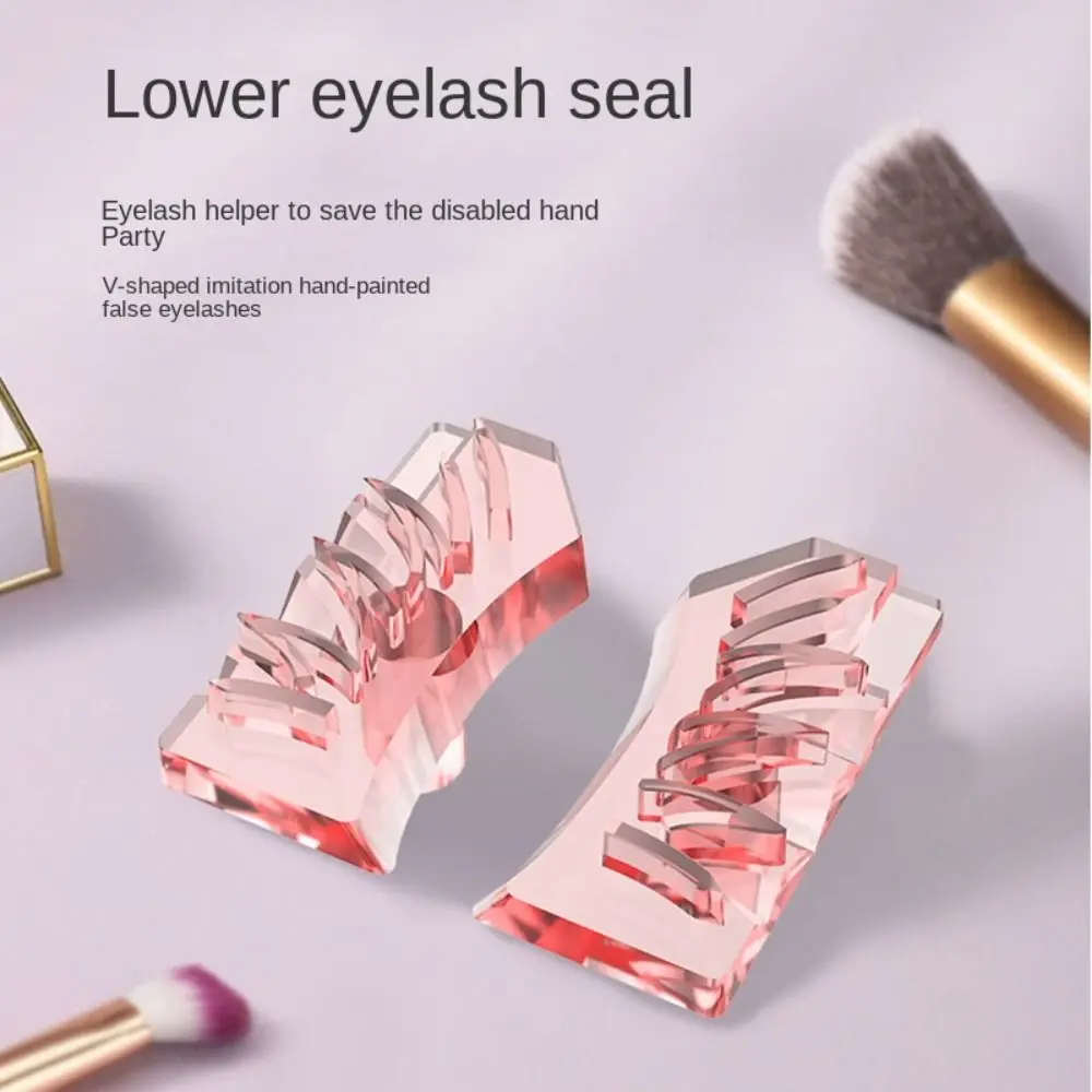 DIY Silicone Eyelash Stamps Tool New Natural V-shaped Lower Lashes Extensions False Eyelash Eyeliner Seal
