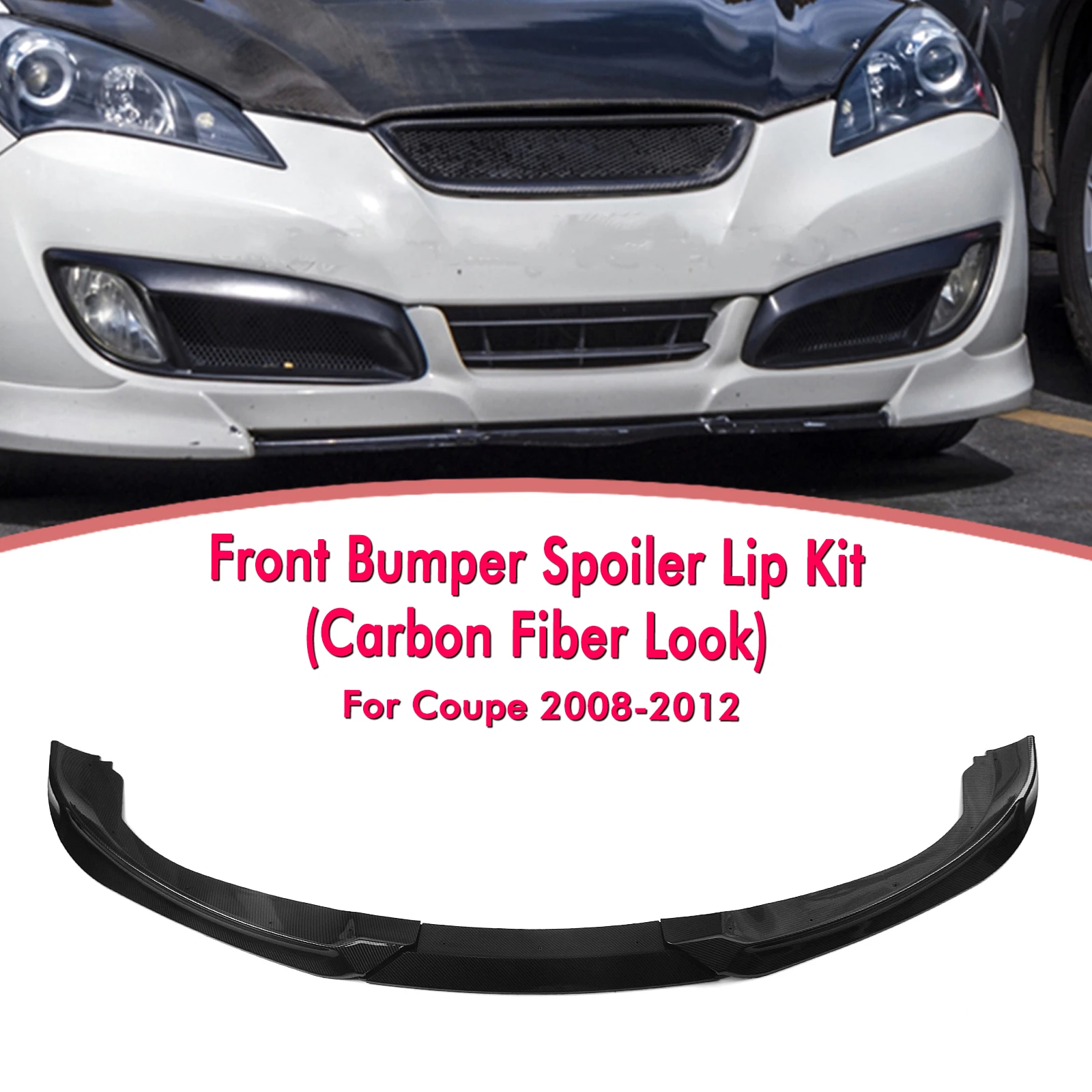 Автомобильный передний спойлер нижний сплиттер для Hyundai Genesis Coupe 2008-2012