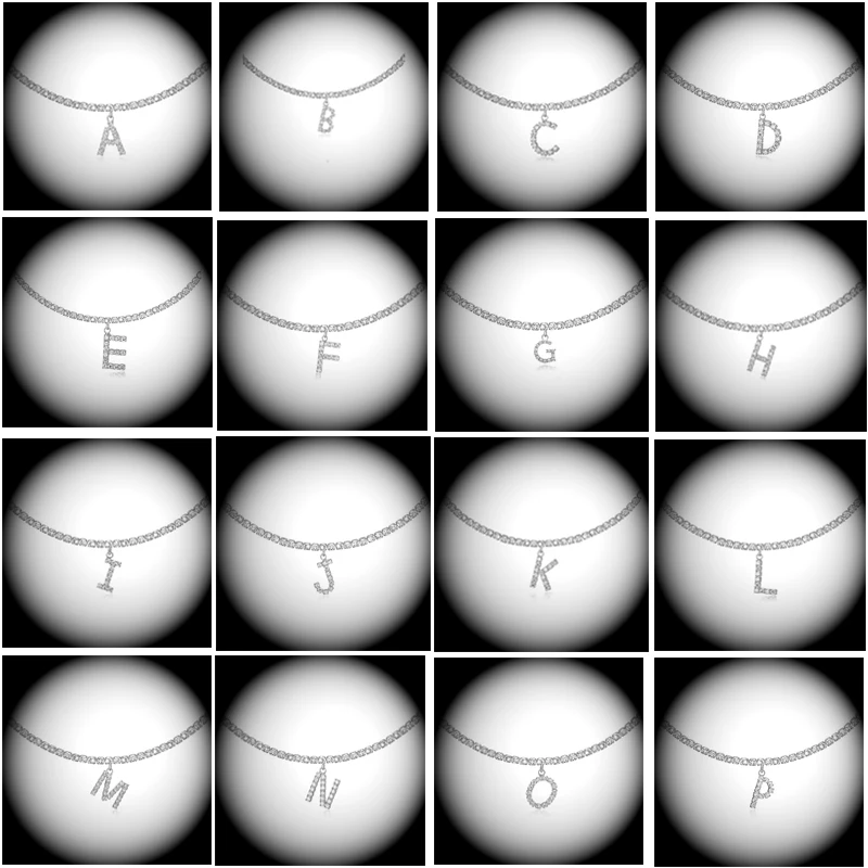 Ожерелье с подвеской в виде английского алфавита 26 дюймов | Украшения и