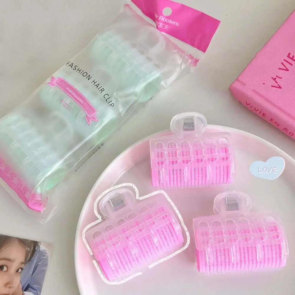 3 шт. пластиковые щипцы для завивки волос на клейкой основе