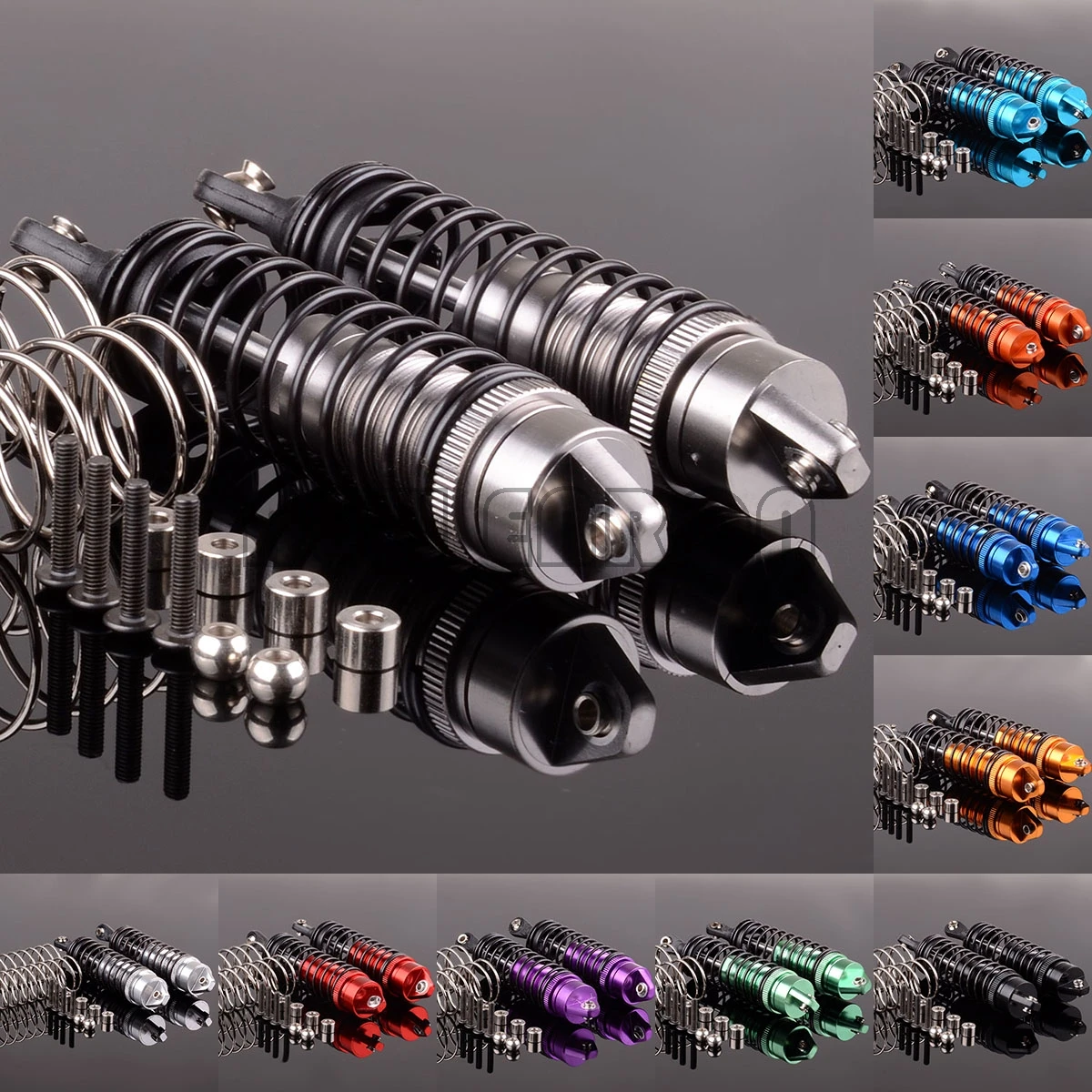 

Новинка, алюминиевый амортизатор масляного амортизатора ENRON, передний 72-90 мм, задний 80-102 мм для RC Traxxas Slash 4x4 Stampede