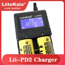 2022 Baru LiitoKala Lii-PD2 Pengisi Daya Baterai untuk 18650 26650 21700 18350 AA AAA 3.7V/3.2V/1.2V Baterai Lithium NiMH