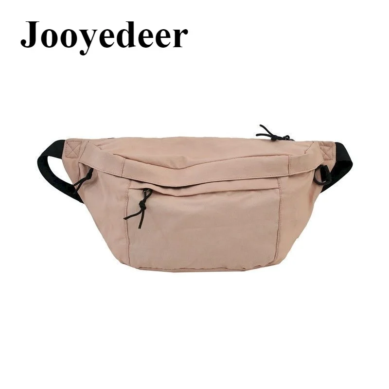 

Jooyedeer Women Canvas Messenger Bag Japanese Wild Large-capacity Hong Kong Style Street Fashion Bag youth girle Waist Bag