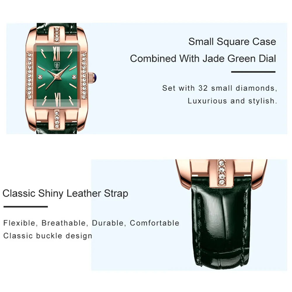 Fashion Quartz Watch for Women Luxury Clock Waterproof Leather Band Diamond Women's Watches Montre Femme Gift reloj mujer enlarge
