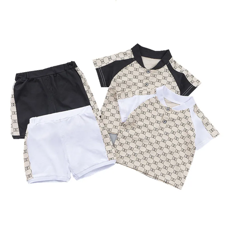 Boys Tracksuits Summer 1 2 3 4 5 Years Children Casual Cotton T-shirts Shorts 2pcs Clothes Sets For Baby Kids Sports Suits 2023