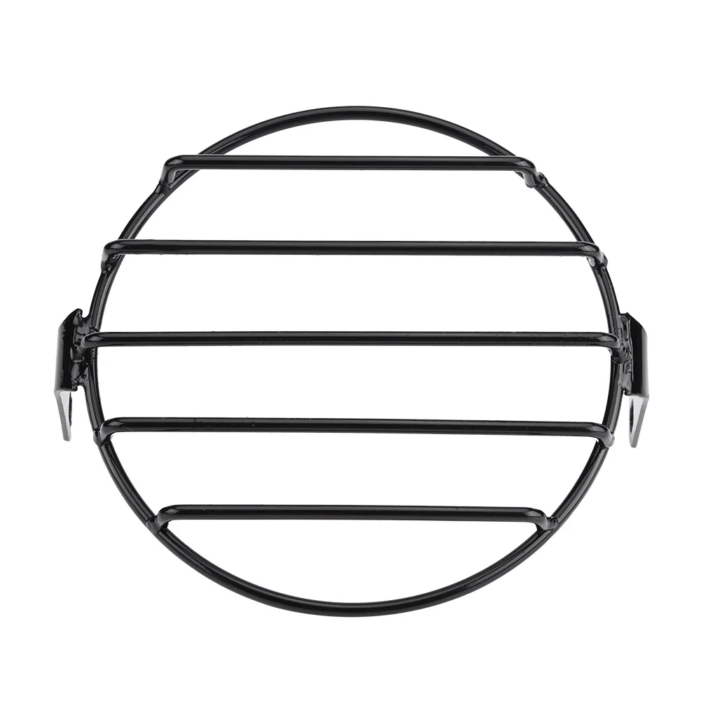 

6.5" Motorcycle Side Mount Headlight Round Grill Cover Mask for Cruiser Chopper Cafe Racer Headlight