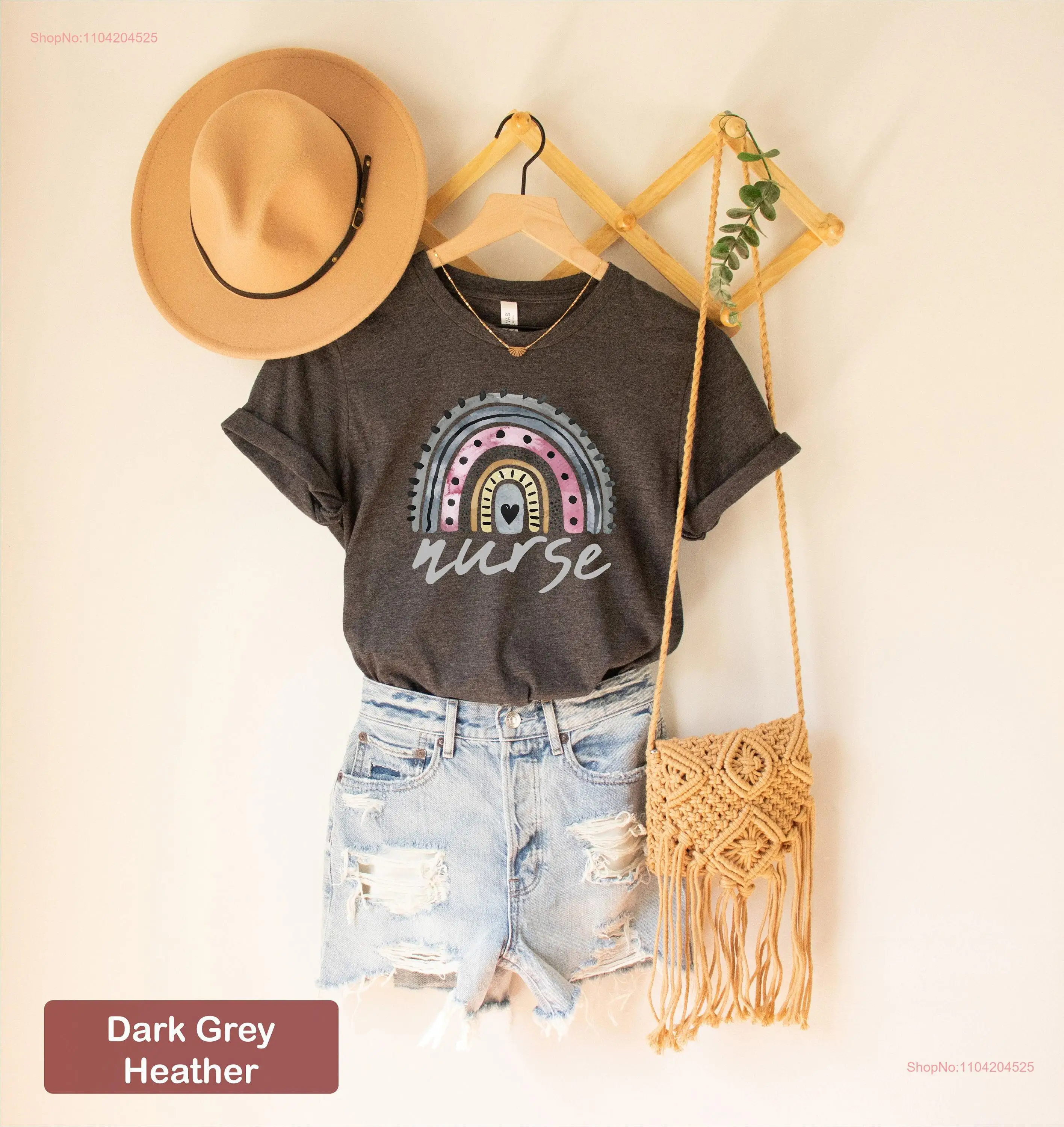 Футболка медсестры с радужным принтом Life Registered Nursing School длинными или короткими