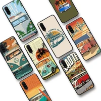 combi van surf phone case for samsung s20 lite s21 s10 s9 plus for redmi note8 9pro for huawei y6 cover