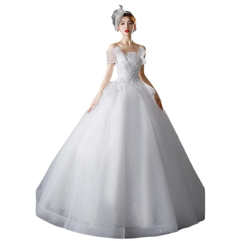 Красивое и нежное свадебное платье красивое белое мечты