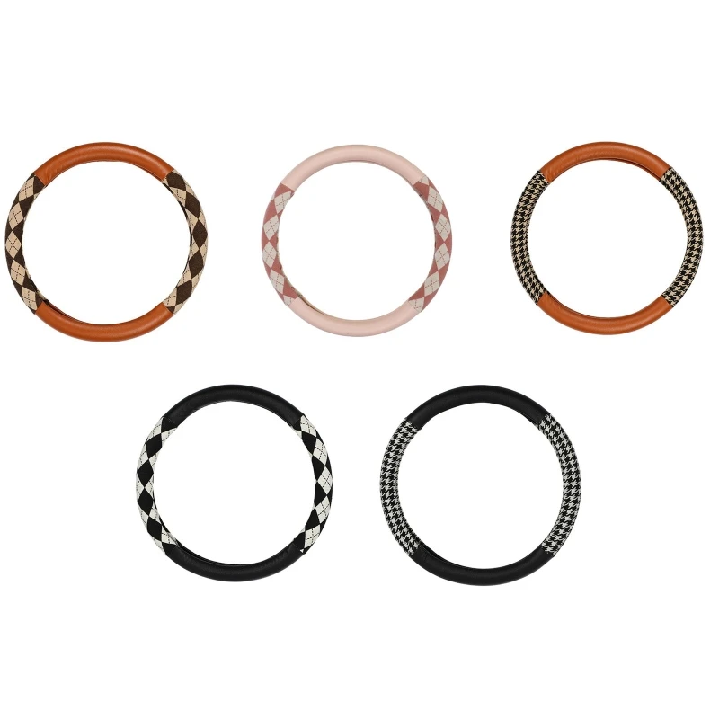 

Чехол для руля ультратонкий кожаный чехол аксессуары для интерьера не требуются инструменты для установки разноцветные протекторы