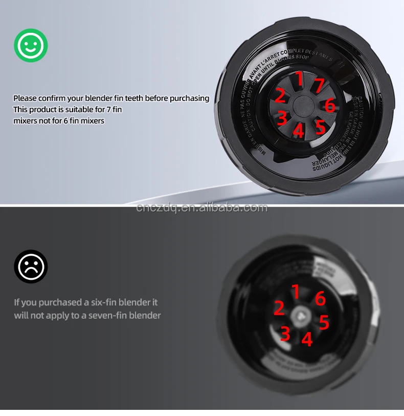 Фото Запасные лезвия для блендера (6 шт.) совместимы с Auto IQ BL456-70, BL480-70, BL480W-70 №5
