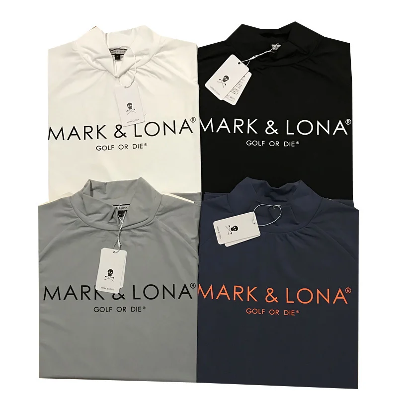 

Golf Shirts Summer Men's Elastic Thin Long Sleeve Outdoor Sports Sunscreen Ice Clothing Quick Dry Golf Top