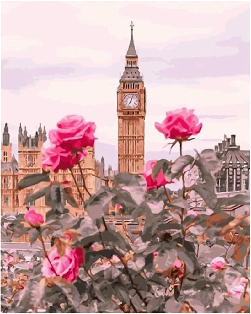 

No.1853 Painting By Numbers DIY Oil Coloring Paint By Numbers Set Gift Drawing By Numbers Canvas Decor New Arrivals