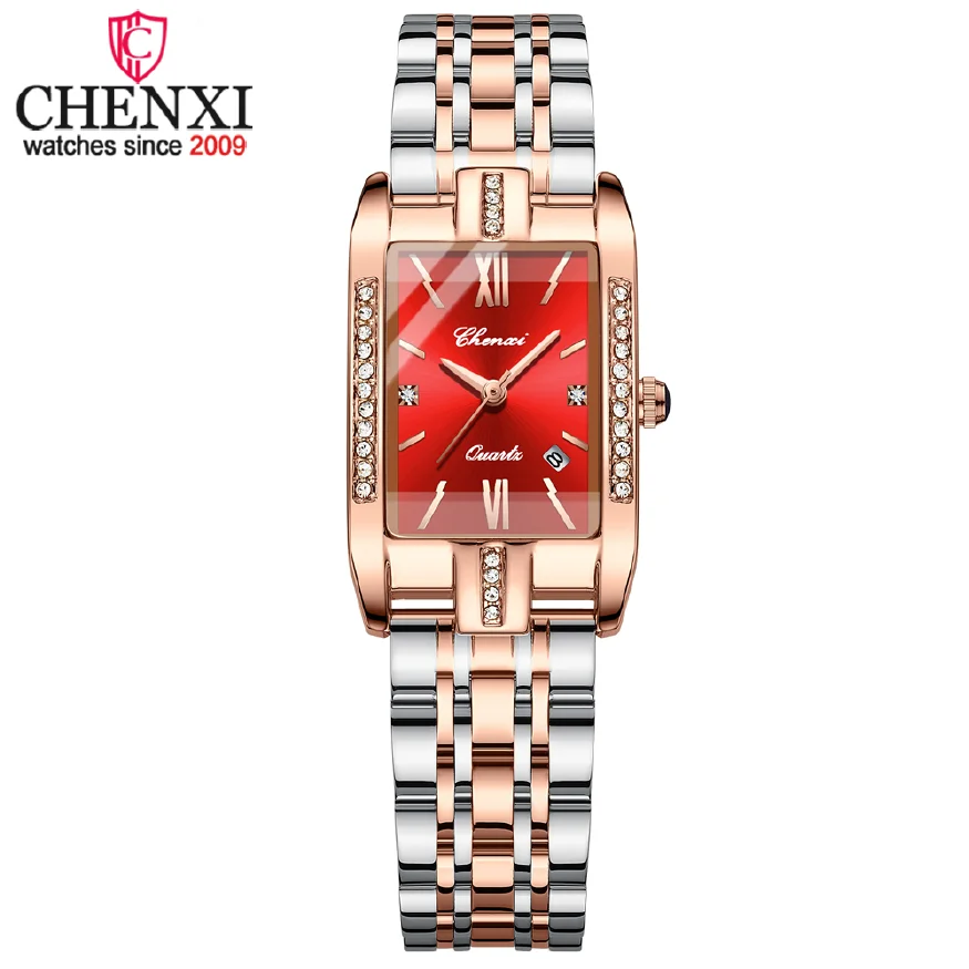 

CHENXI 2022 New Luxury Women Watches Top Brand Dress Waterproof Clock Quartz Ladies Wrist Watch Lady Stainless Steel Watch