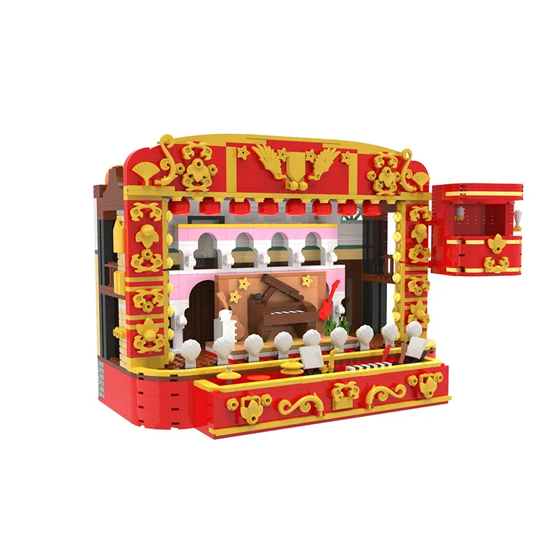 

MOC Puppet Show Building Block Set Muppets Theater Compatible with 71033 and Illuminated Puppet Character Stage Kids Toy Gifts