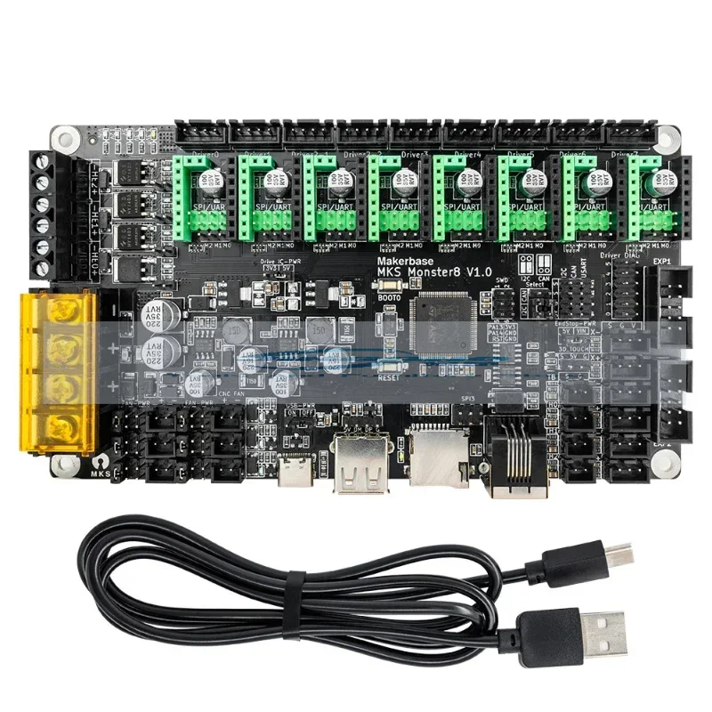 Makerbase MKS Monster8 32-битная плата управления запчасти для 3D-принтера TMC2209 Voron VS Spider Octopus