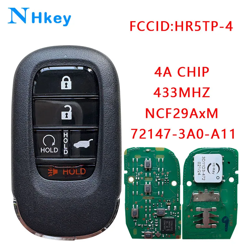

Ключ NH FCCID: KR5TP-4 4A ЧИП NCF29AxM 433 МГц Дистанционный ключ для Honda HR-V CR-V Hybrid Pilot Civic 2022-2024 72147-3A0-A11