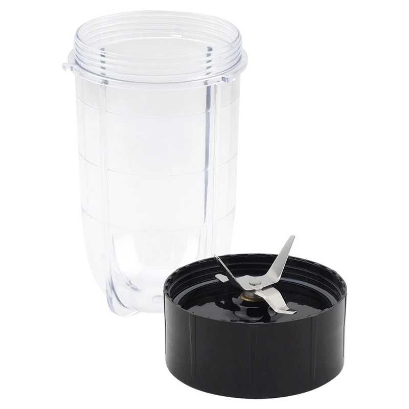 Replacement Cross Blade + 16Oz Cup Set For Magic Bullet Parts Compatible With 250W MB1001 Blender