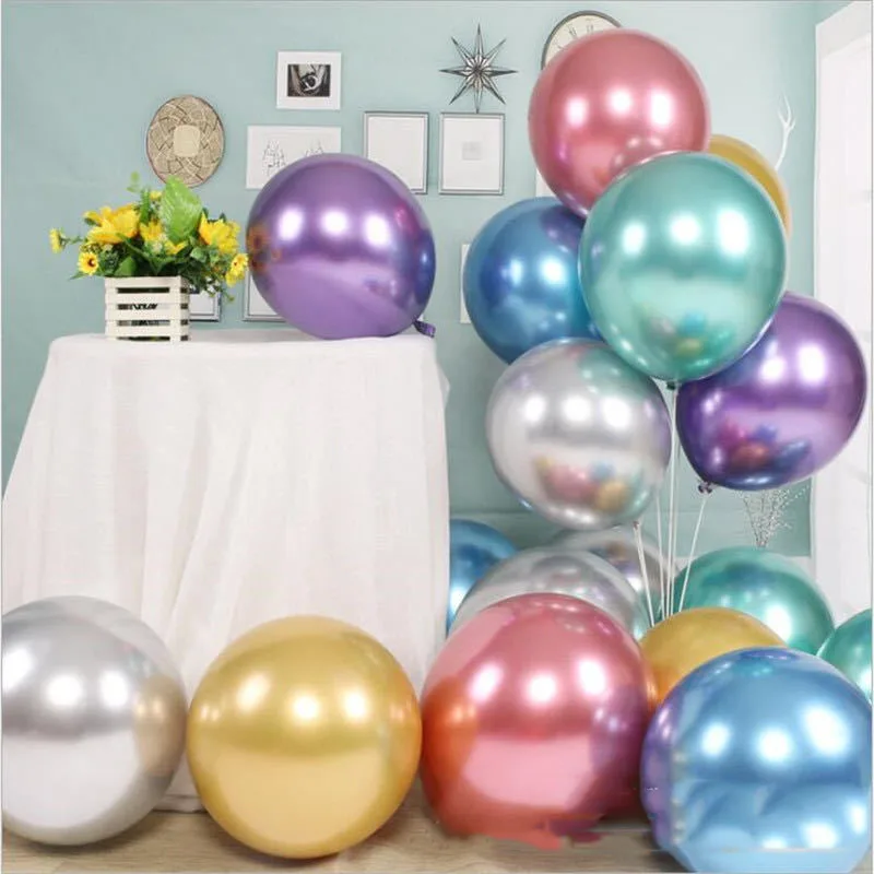 

10/50/100/pcs 8/10/12/18inch Metallic Effect Latex Baloons Gold Birthday Party Adult Wedding Decorations Baby Shower Kids Toys