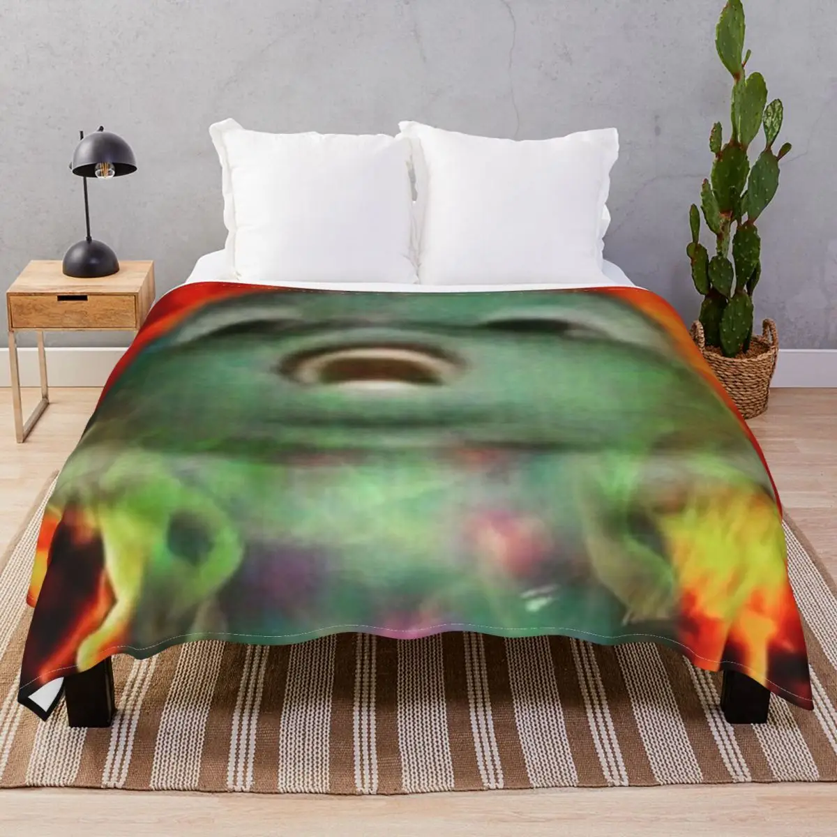 Bibble Meme Blanket Fleece Spring/Autumn Comfortable Throw Blankets for Bed Sofa Camp Office