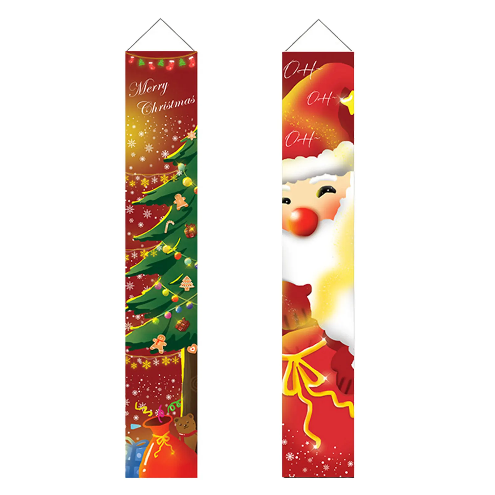 

Christmas Couplets Christmas Decorations 12 X 71 Inch Door Banner Front Porch Signs Christmas Banners For Home Wall Door Holid