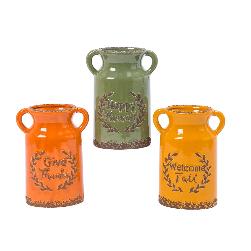 

Set of 3 Assorted Ceramic Harvest