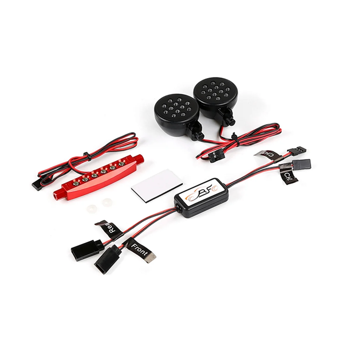 

Front and Rear Light Lamp with Controller for Hpi Rovan Km Baja 5B 1/5 RC Car Upgrade Parts,Red