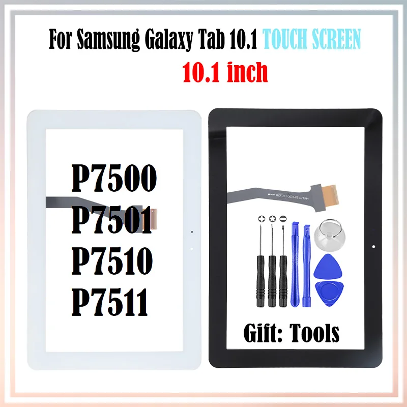 Внешний сенсорный ЖК-экран 10,1 дюйма для Samsung Galaxy Tab 10,1, P7500, P7501, P7510, P7511, стеклянный дигитайзер, сенсор, замена, 1 шт.