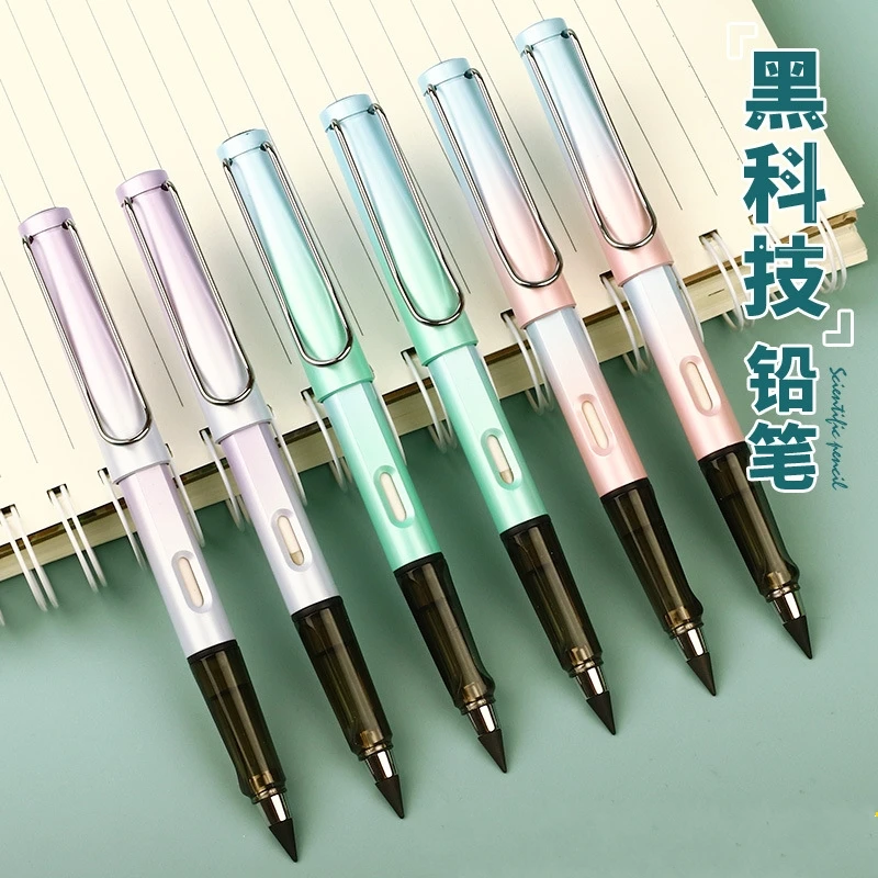 

60Pcs Gradient Color Inkless Pencil No Sharpening Ink-free Eternal Pencil Painting Writing Not Easy To Break Pencils