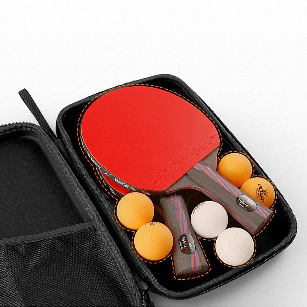 1pc Table Tenni Bat Cover Paddle EVA Bag Ping Pong Cases Zip Pocket Package 290x195x50mm Racket Bag Waterproof Cover