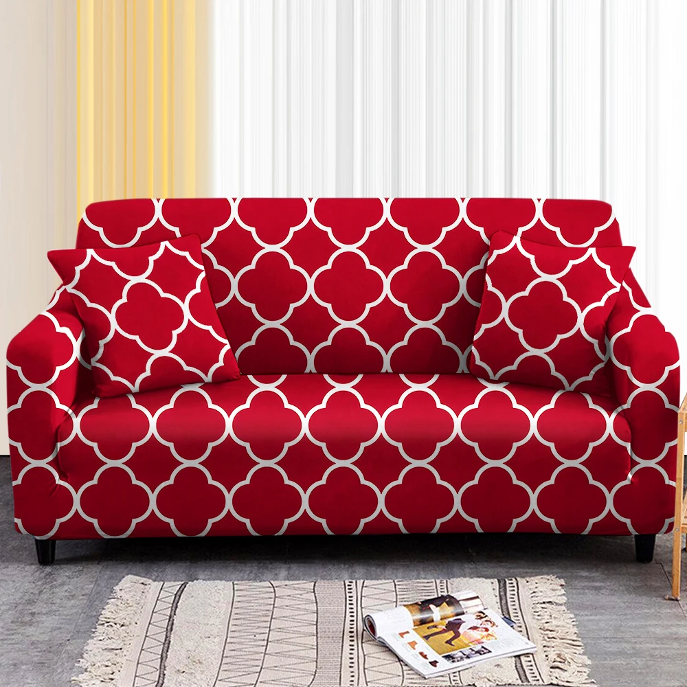 

Геометрический эластичный чехол для дивана, Модный чехол для углового дивана, секционный чехол для дивана, чехол для 1/2/3/4-местного кресла, ч...