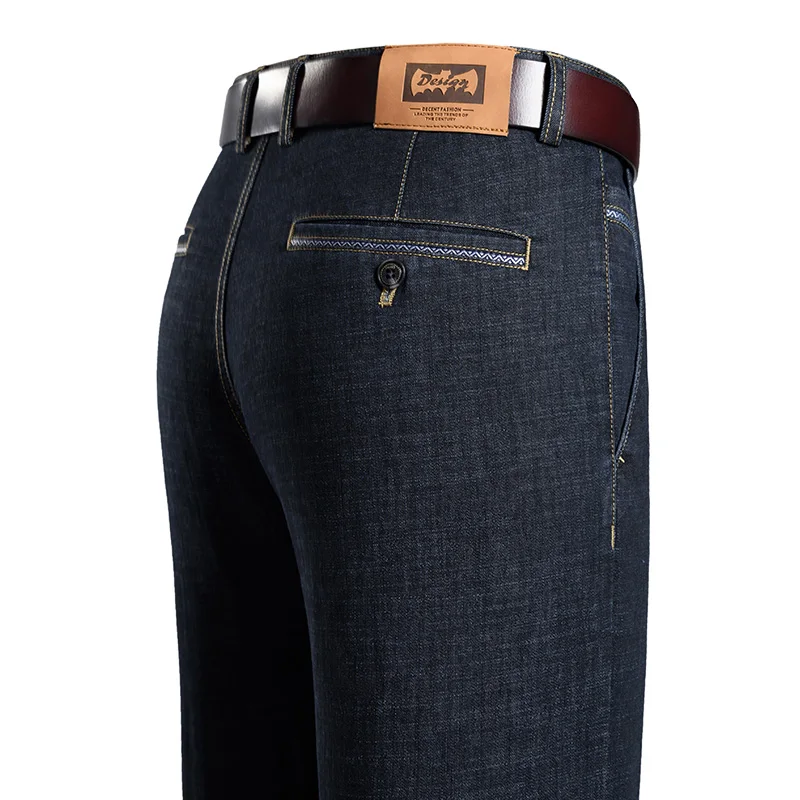 Новинка весна-лето 2022 мужские деловые джинсы с высокой талией корейская мода