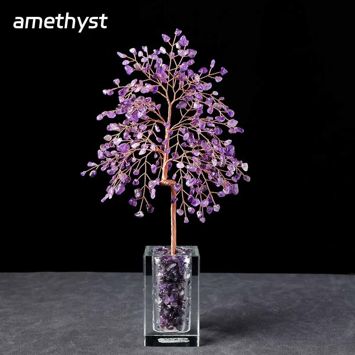 

1 шт. натуральный кристалл гравий образец камень фэн-шуй кристалл деньги дерево дрейф бутылка настольный гадание украшение дома