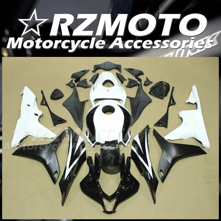 

4Gifts New ABS Motorcycle Whole Fairings Kit Fit For HONDA CBR600RR F5 2007 2008 07 08 Bodywork Set Custom Black White