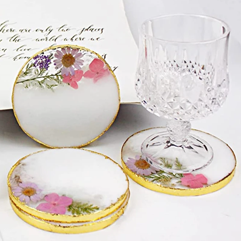 Формы для подставок эпоксидной смолы круглые формы литья чашек украшений