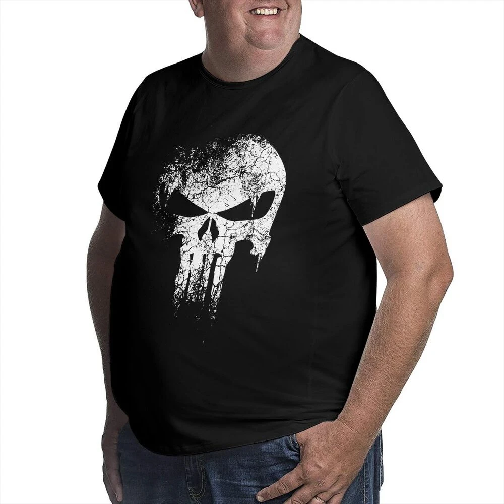 

Summer fashion Skull T-shirt Man amazing T-shirt Sailor collar Big Height T-shirt Short sleeve Clothes big 4XL 5XL 6XL