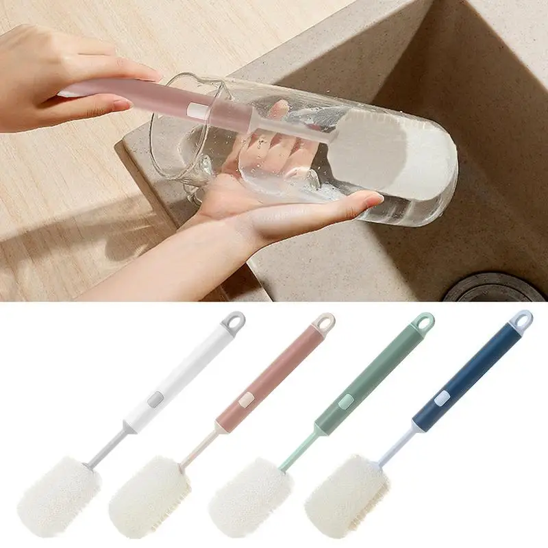 Bottle Brush Portable Microfiber Fast Foaming Tumblers Wine Decanters Flask Multiuse Brush For Cleaning Water And Baby Bottles
