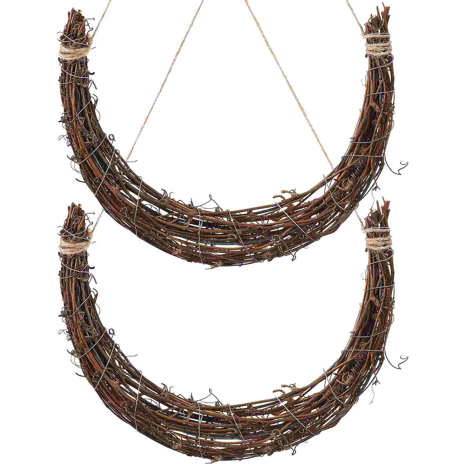 2 шт. Искусственные венки из ротанга