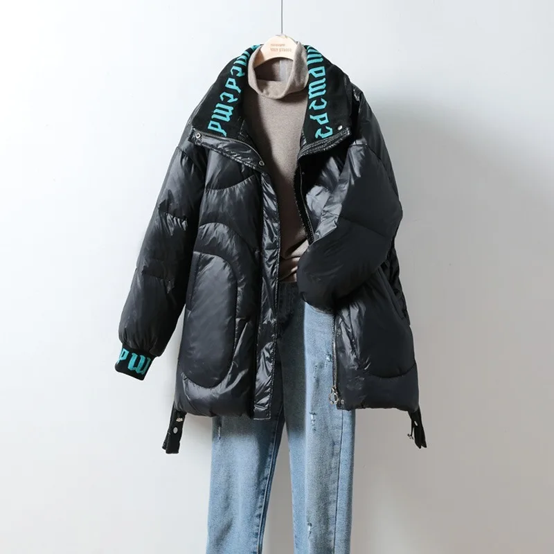 2023 Autumn and Winter New Women's Mid-length Down Jacket White Duck Down Warm Parker Women Fashion Jacket