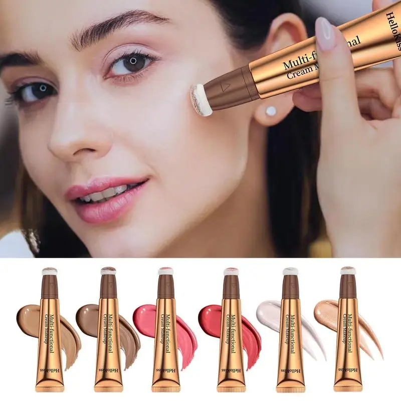 Крем румяна маркер Stick тени для век ровный макияж Жидкий Макияж глаз лица розовый