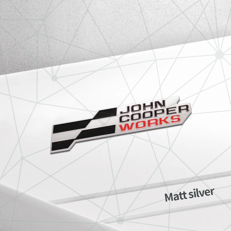 

3D Auto Metal 2025 JCW Решетка Значок Автомобиля Задний Багажник Эмблема Наклейка Декор Для Mini Cooper S F66 F65 F67 Aceman Clubman U25 J01 J05