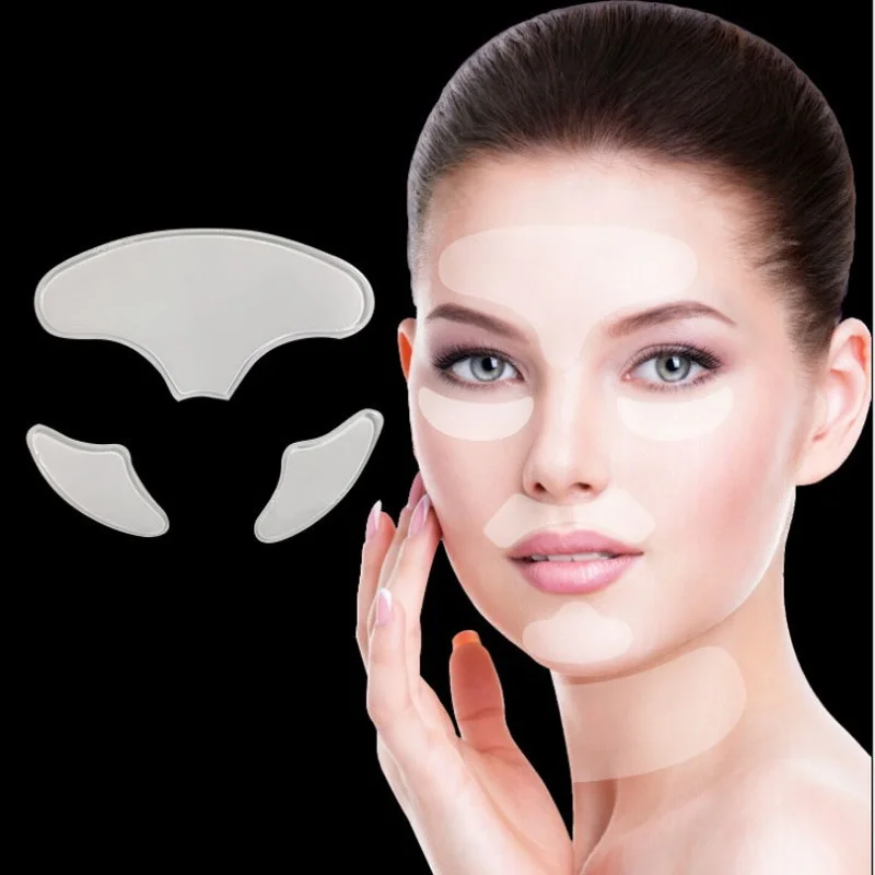 

Reusable Silicone Wrinkle Removal Sticker Face Forehead Neck Eye Sticker Pad Anti Aging Patch Face Lifting Mask Skin Care Tools
