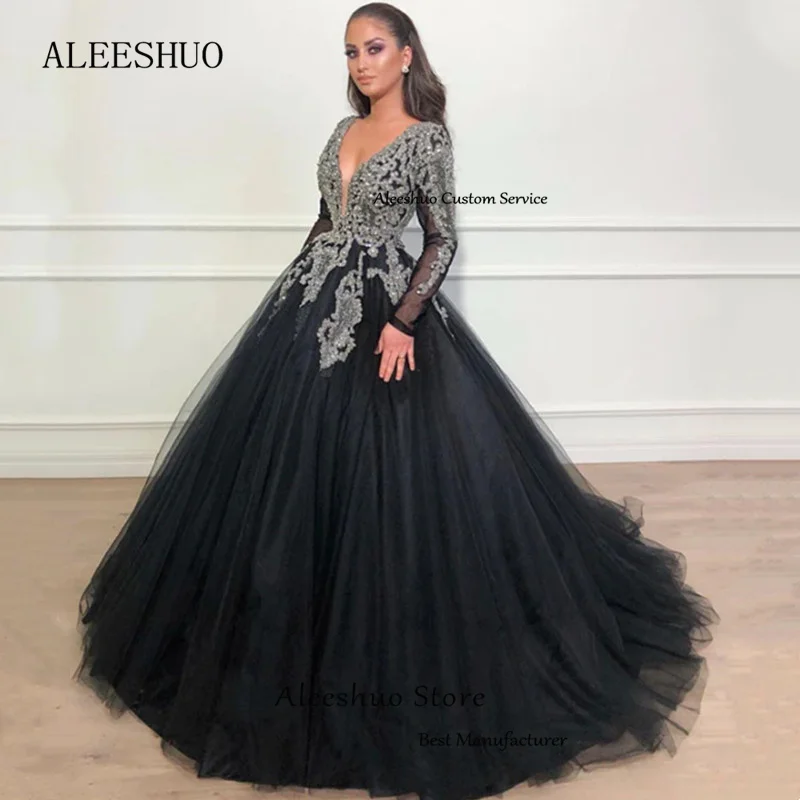 Рисунок 3 - Роскошные черные платья Aleeshuo
