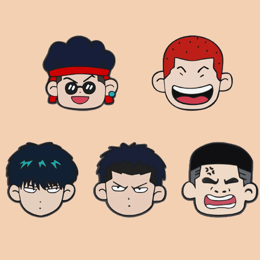 Эмалевые булавки с героями аниме Baskerball, крутые булавки, Значки для рюкзака, броши для одежды, значки, ювелирные изделия, аксессуары, подарки для фанатов