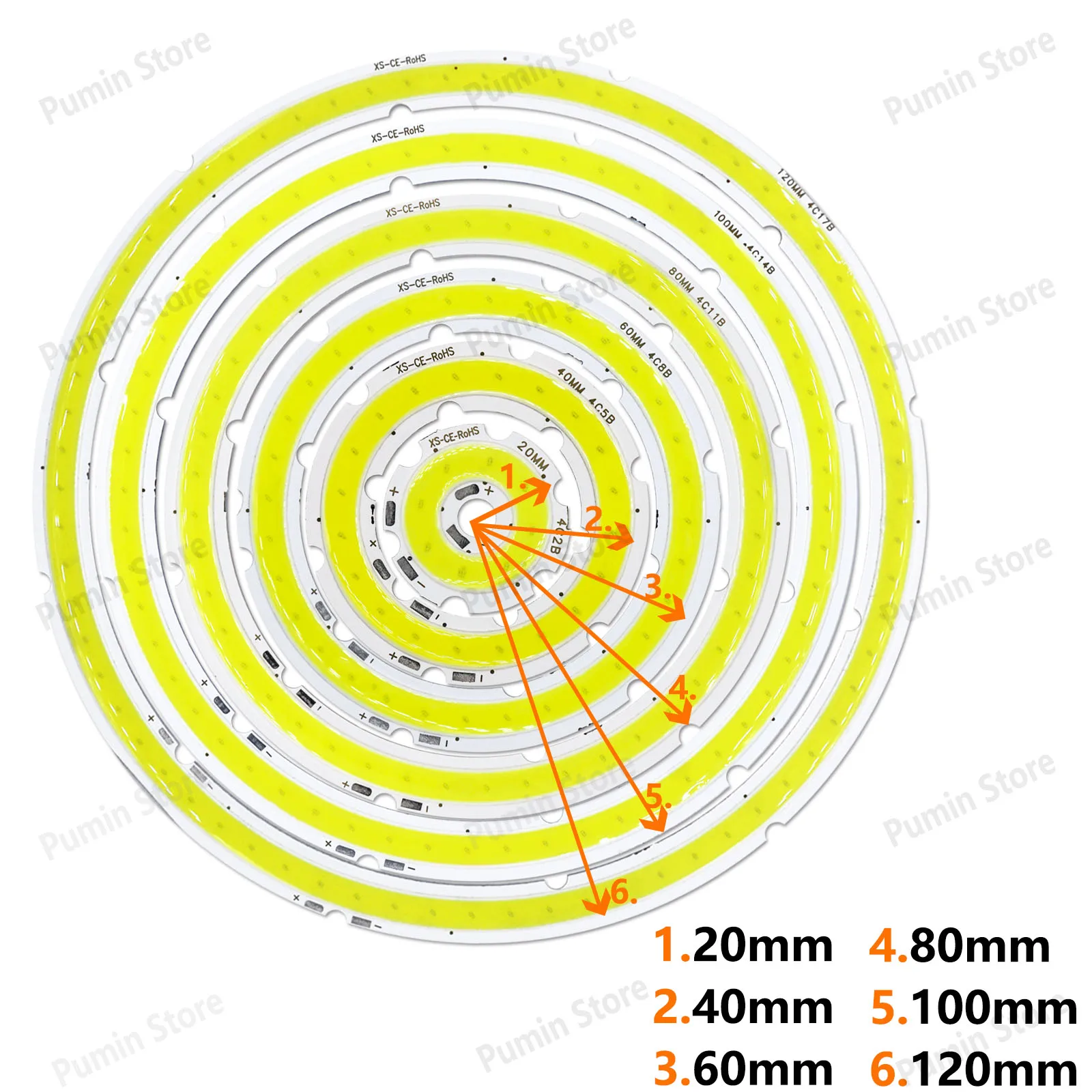 LED кольцо Angel Eyes тёплый/холодный белый свет 2-12 Вт