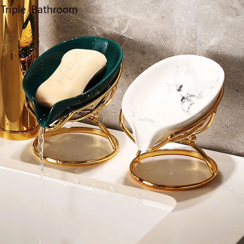 

Light Luxury Ceramic Soap Dish Portable Kitchen Storage Accessories Soap Holders Soap Packaging Boxes Shelves Bathroom Organizer