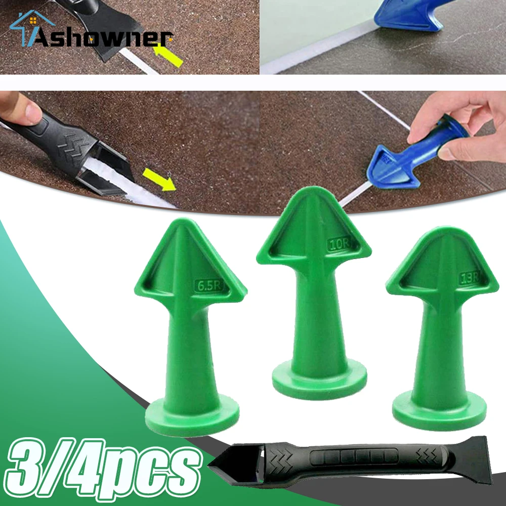 

Набор шпателей для отделки пола, шпатель для чистки плитки, грязевой инструмент, лопатка для клея для домашнего декора стен, силиконовая реш...