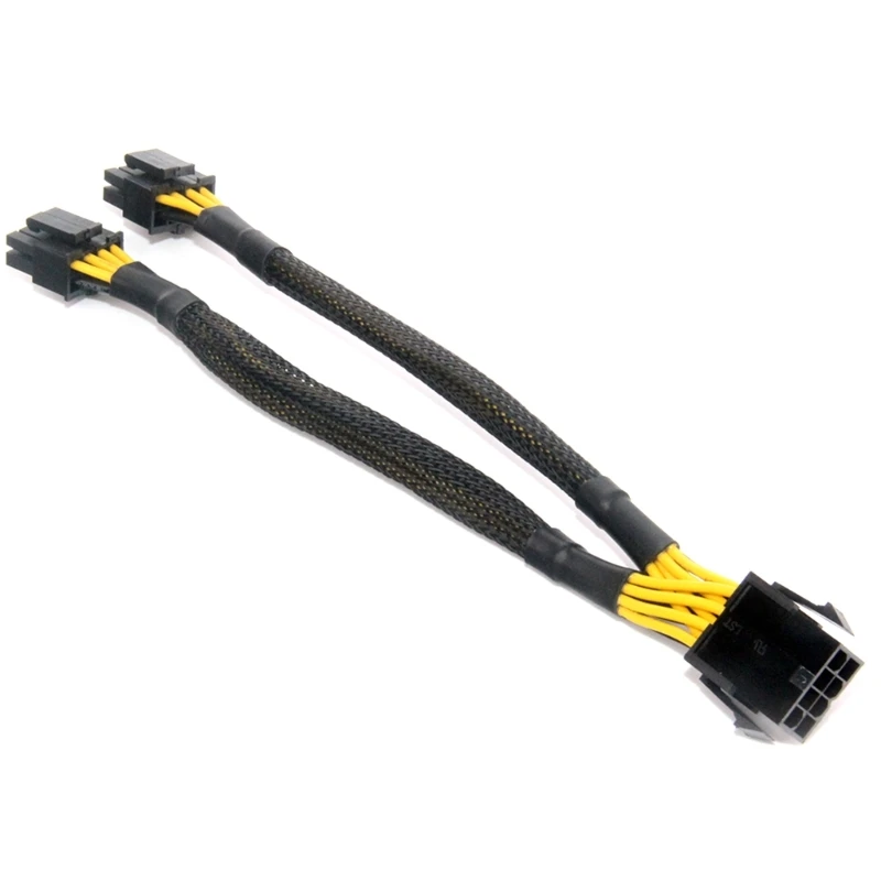 

Y-образный разветвитель PCI-Express, кабель адаптера ЦП, 8 контактов, гнездо до 2x8 контактов (4 + 4), материнские платы PCIe Miner, шнур питания