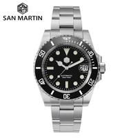 san martin 40 5mm stainless steel water ghost v3 luxury diver automatic mechanical mens business watch 200m water resistant