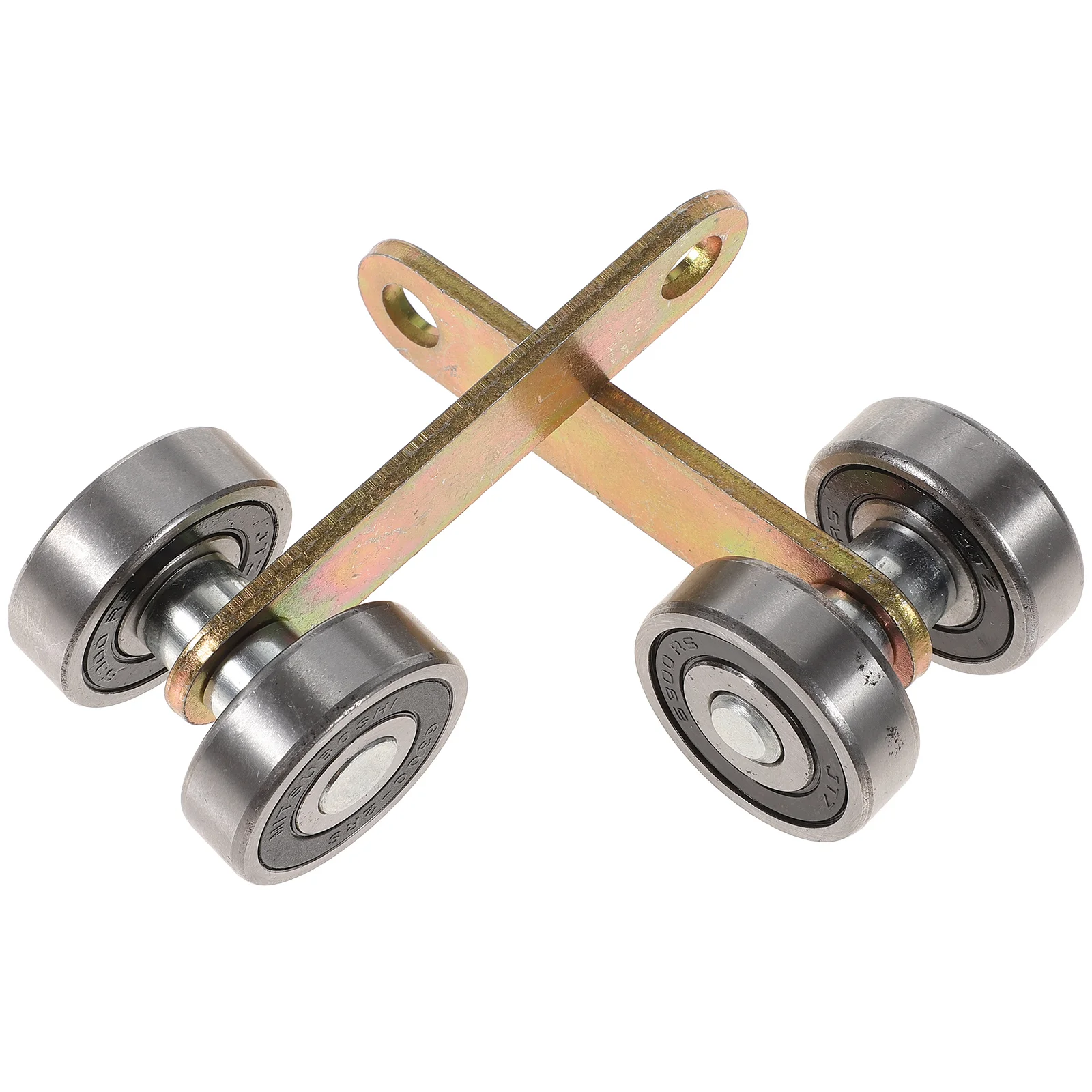 

Trolley Channel Assembly Strut Roller Bearing Two Steel Replacement Wheels Window Galvanized Stainless Suppor Wheel Accessories